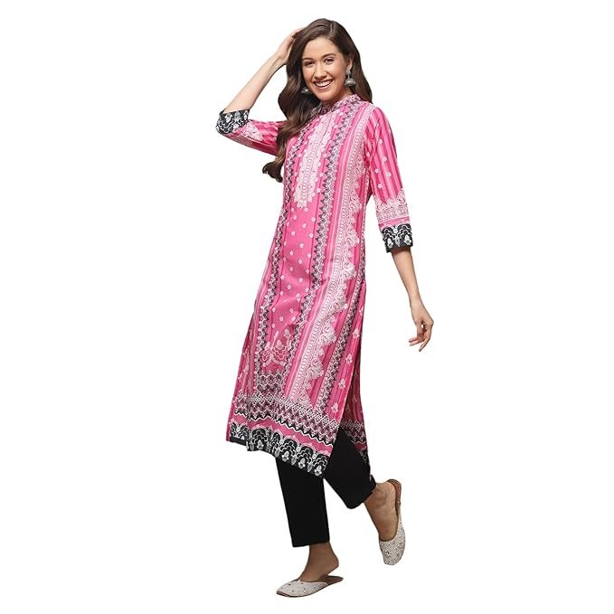 BIBA Women's Cotton Regular Fit Casual Suit