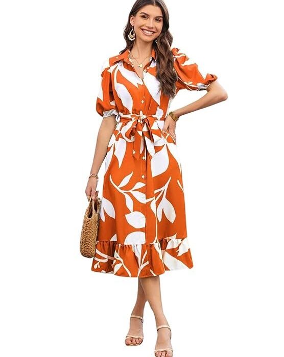 GRECIILOOKS Rayon Fit and Flare Below The Knee One Piece Maxi Bodycon Dresses Midi Dress for Women