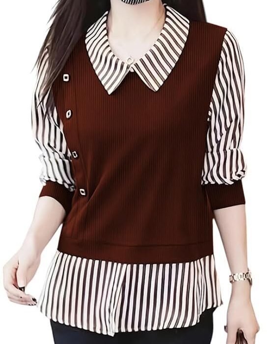 LITZO Top for Women Regular Fit Latest Stylish Office Wear Western Top