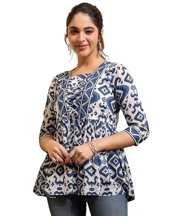 NAINVISH Regular Fit Printed Shirt Top Women