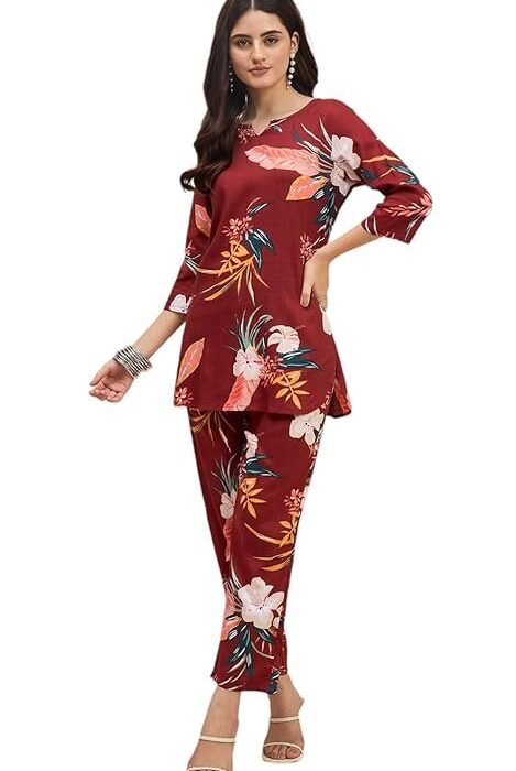 Truvon Fashions Women Co-Ords Set, Suit and Palazzo Set