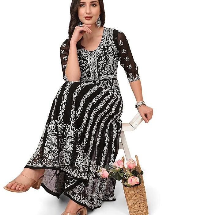 Women's Georgette Regular Fit Anarkali Suit