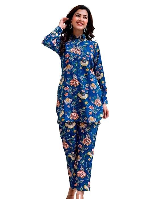Women's Rayon Floral Suit