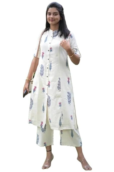 Women's Rayon Viscose A-Line Printed Suit